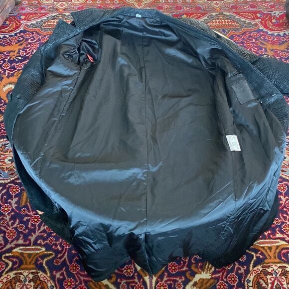 Rare Vintage Peter Millar Crown Sport Full Length Double Breasted Leather Coat - Picture 17 of 17